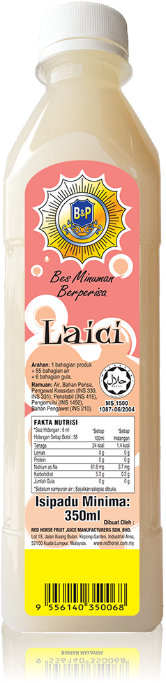 B&P Bes Minuman Berperisa Laici 350ml
