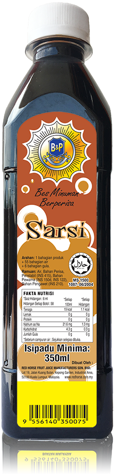 B&P Bes Minuman Berperisa Sarsi 350ml