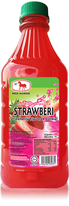 RH Strawberi Berperisa Kordial 1L